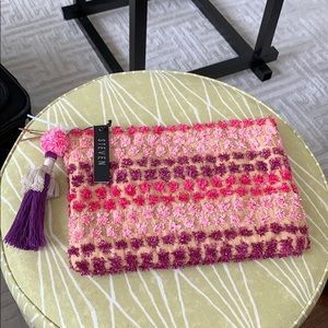 Steve Madden Straw wallet / clutch NWT